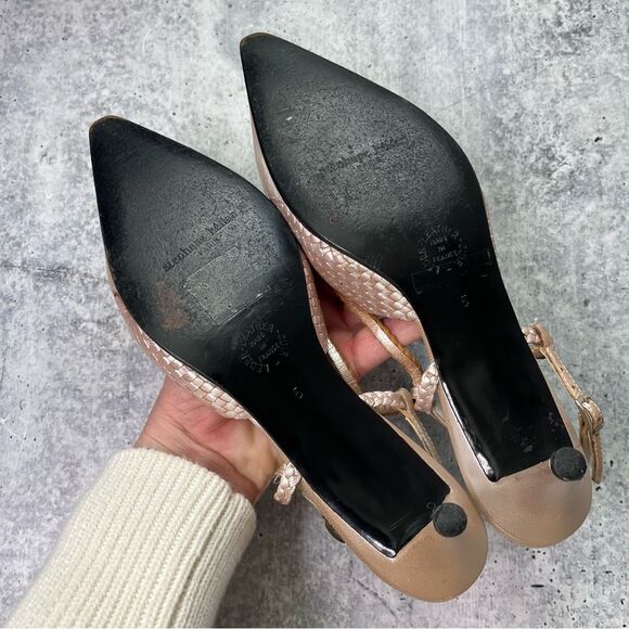 Stephane Kelian Rose Gold Slingbacks - Picture 4 of 6